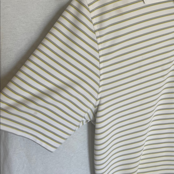 Men's Under Armour Loose Heat Gear Sz XL Polo Shirt Short Sleeve Striped - Picture 6 of 14